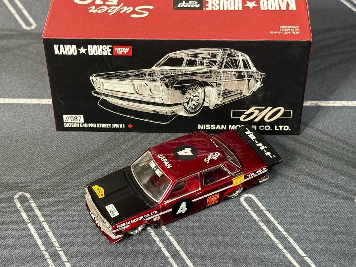 Kaido House x Mini GT Datsun 510 Pro Street Japan JPN V1 KHMG087