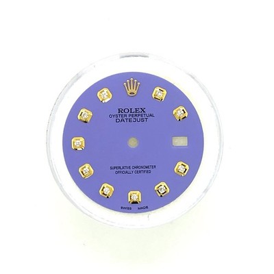 Rolex 36mm Custom Purple Natural Diamond Dial for Datejust