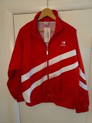 VTG  KAEPA nylon windbreaker shell warmup jacket Small tennis cheerleading NWT 