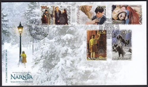 NEW ZEALAND 2005 Narnia, Lion…, Set of 5 on FDC