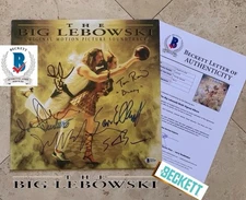 JEFF BRIDGES SIGNED THE BIG LEBOWSKI SIGNED CAST BIG LEBOWSKI ALBUM  BAS COA (A