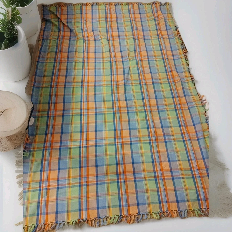 Vintage Bloomingdales Cloth Table Cover 54x72 Picnic 100% Cotton Colorful BOHO - Image 4 of 4
