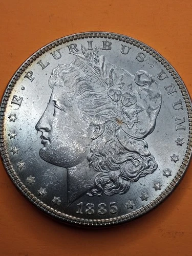 1885-P * CHOICE to GEM BU MORGAN SILVER DOLLAR-Nice Problem Free Coin