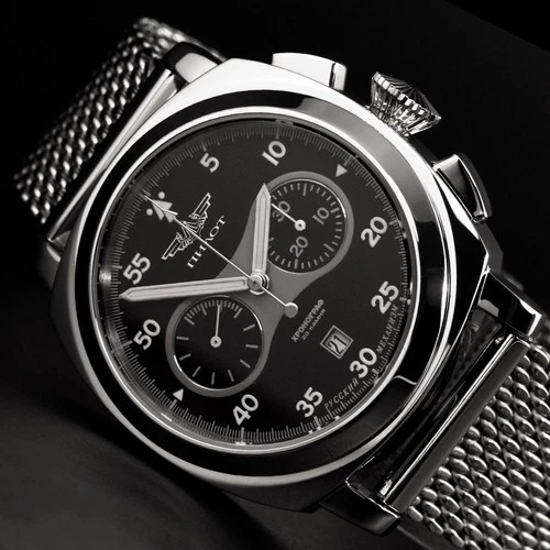 Pilot | Poljot 3133 Big Russian Mechanical Chronograph