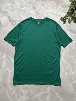 Woolona Merino Wool T Shirt Functional Green Mens Size L