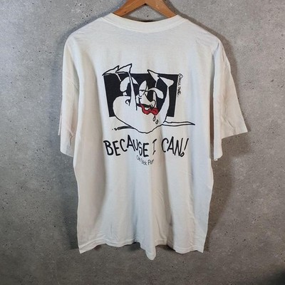 Vintage One Sick Puppy 90s USA Single Stitch T Shirt Mens XL White