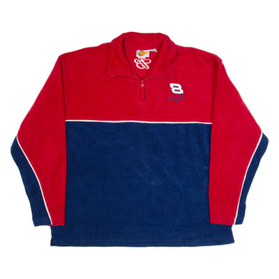 Vintage WINNERS CIRCLE Dale Earnhardt Jr Rennsport Herren Fleece 1/4 Zip Blau XL
