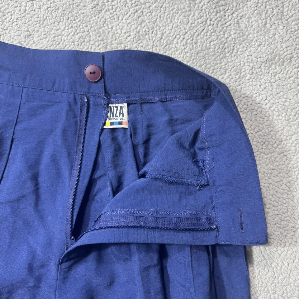 Pantalones Forenza Vintage Mujer 8 Cintura Alta Plisados Cónicos Años 80 Hechos en EE. UU. 27x27 Foto 4 de 4