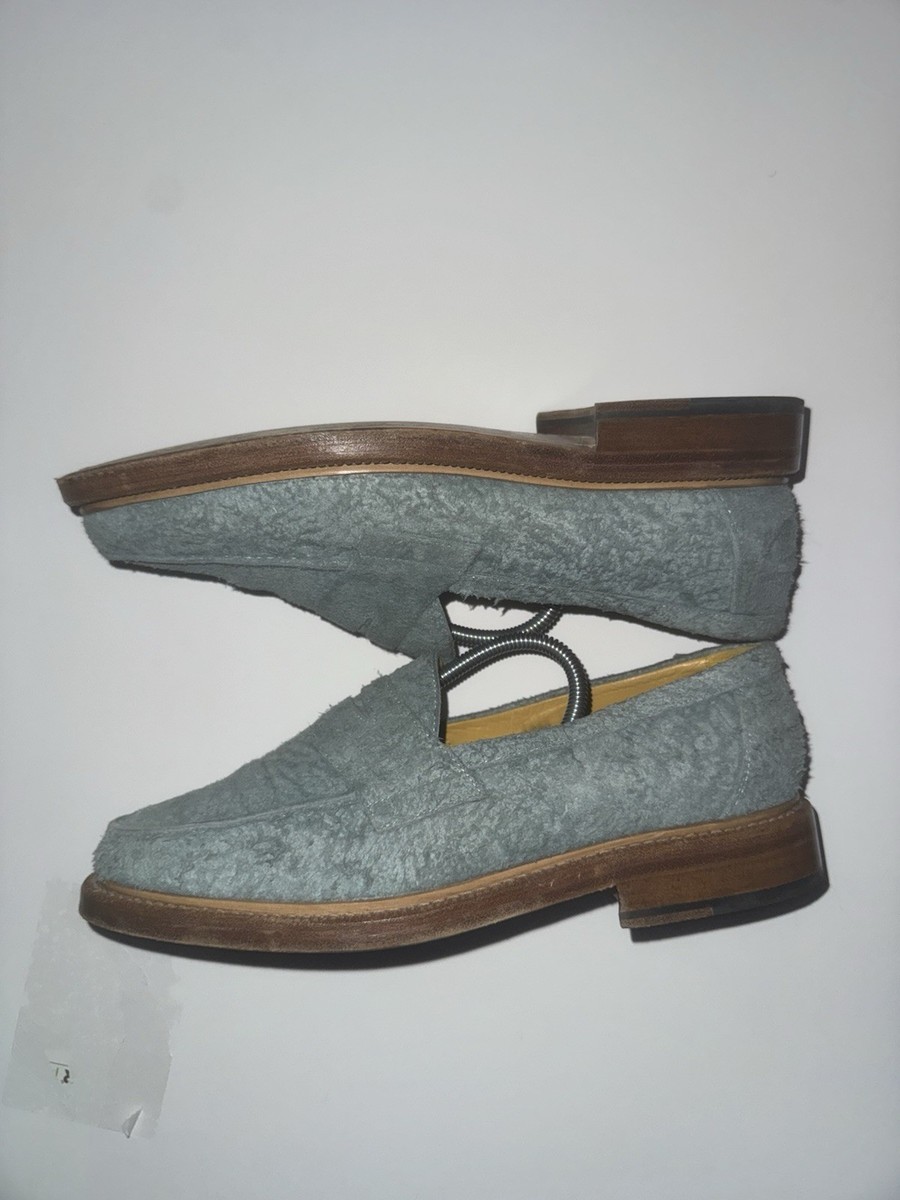 Blackstock Weber Ellis Men's Penny Loafer Size 10 Suede Light Blue