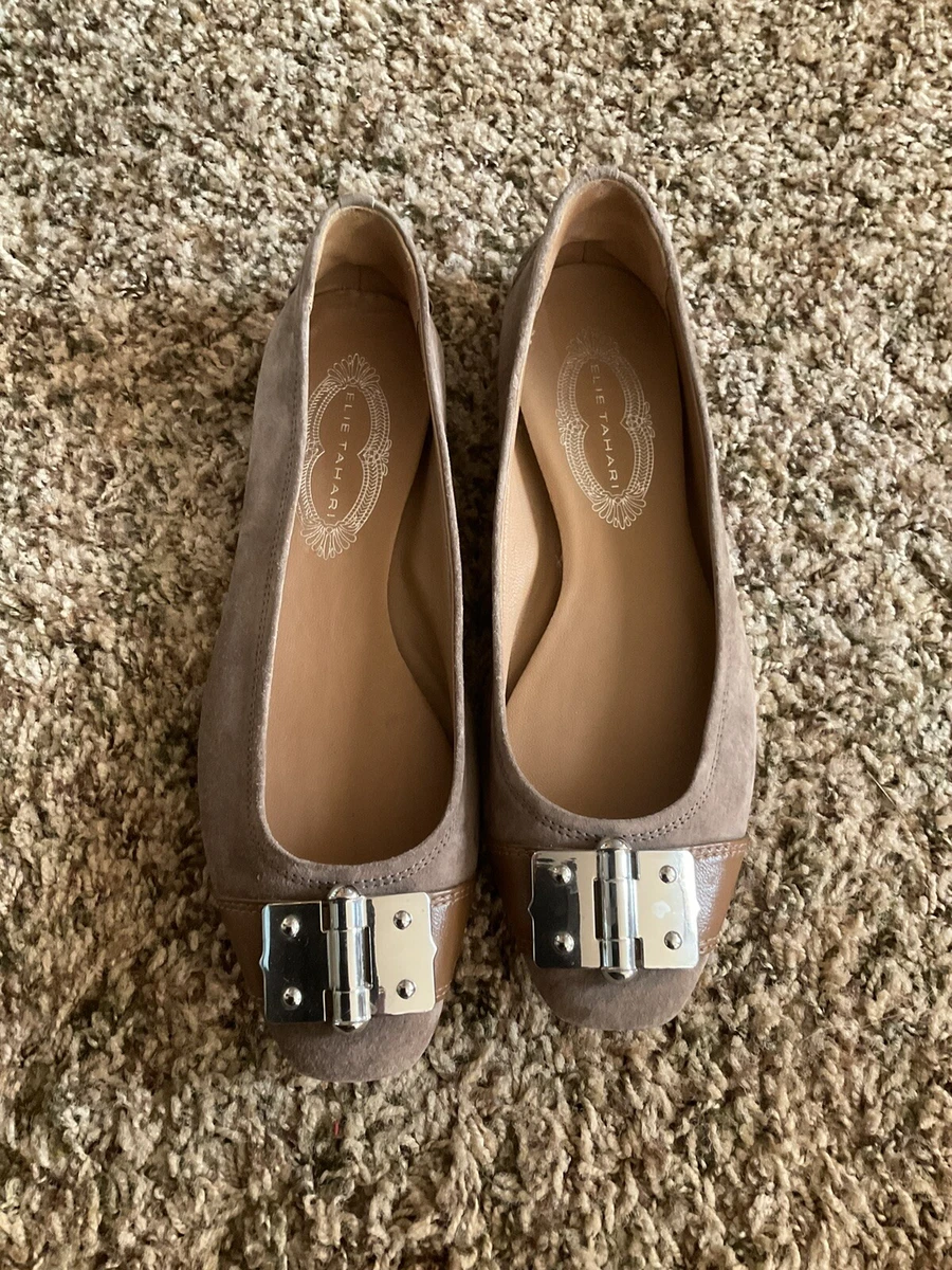 Tahari suede deals flats