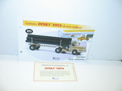 Tracteur UNIC Saharien DINKY TOYS ATLAS réf 893 1/43
