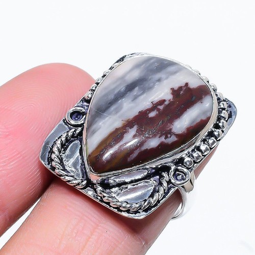 Lot De Bagues En Argent Sterling 925 Plaqué - Jaspe Et Pierres Précieuses - Fait Main - Gros