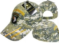 Official US Army Licensed 101st Airborne Div w/ Shadow on the side Hat Cap Camo