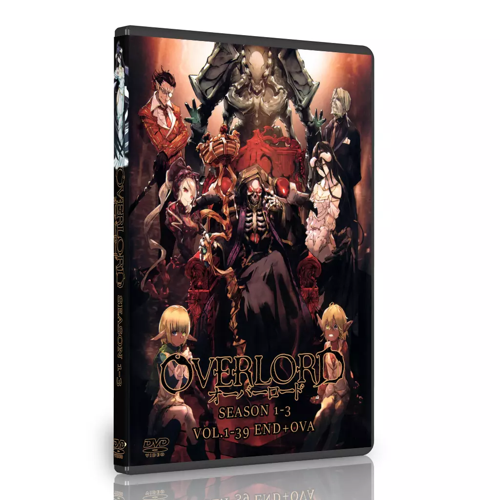 Overlord Anime DVD Season 1, 2, 3 (Vol : 1 to 39 end + OVA) ENGLISH DUBBED!!