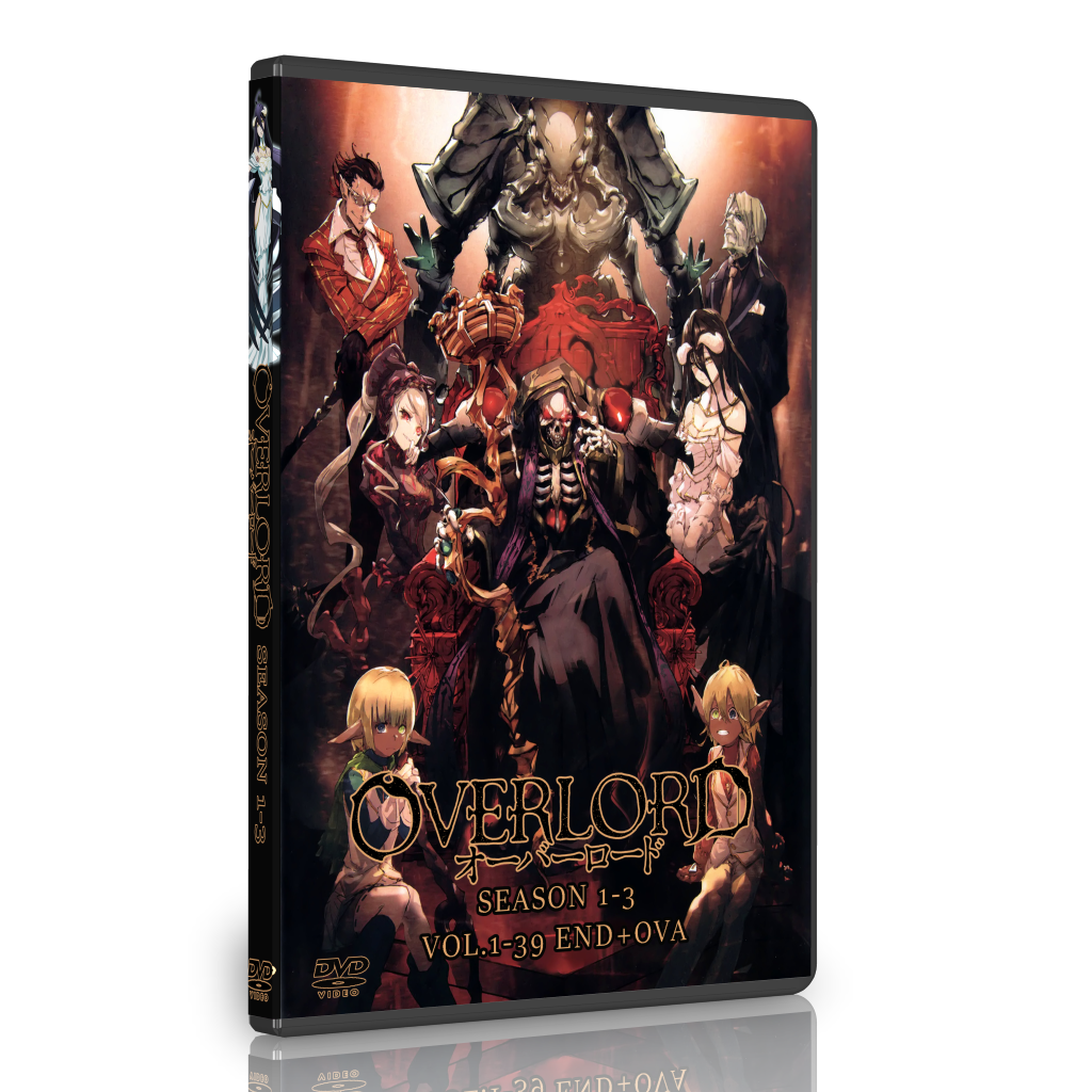 Overlord Anime DVD Season 1, 2, 3 (Vol : 1 to 39 end + OVA