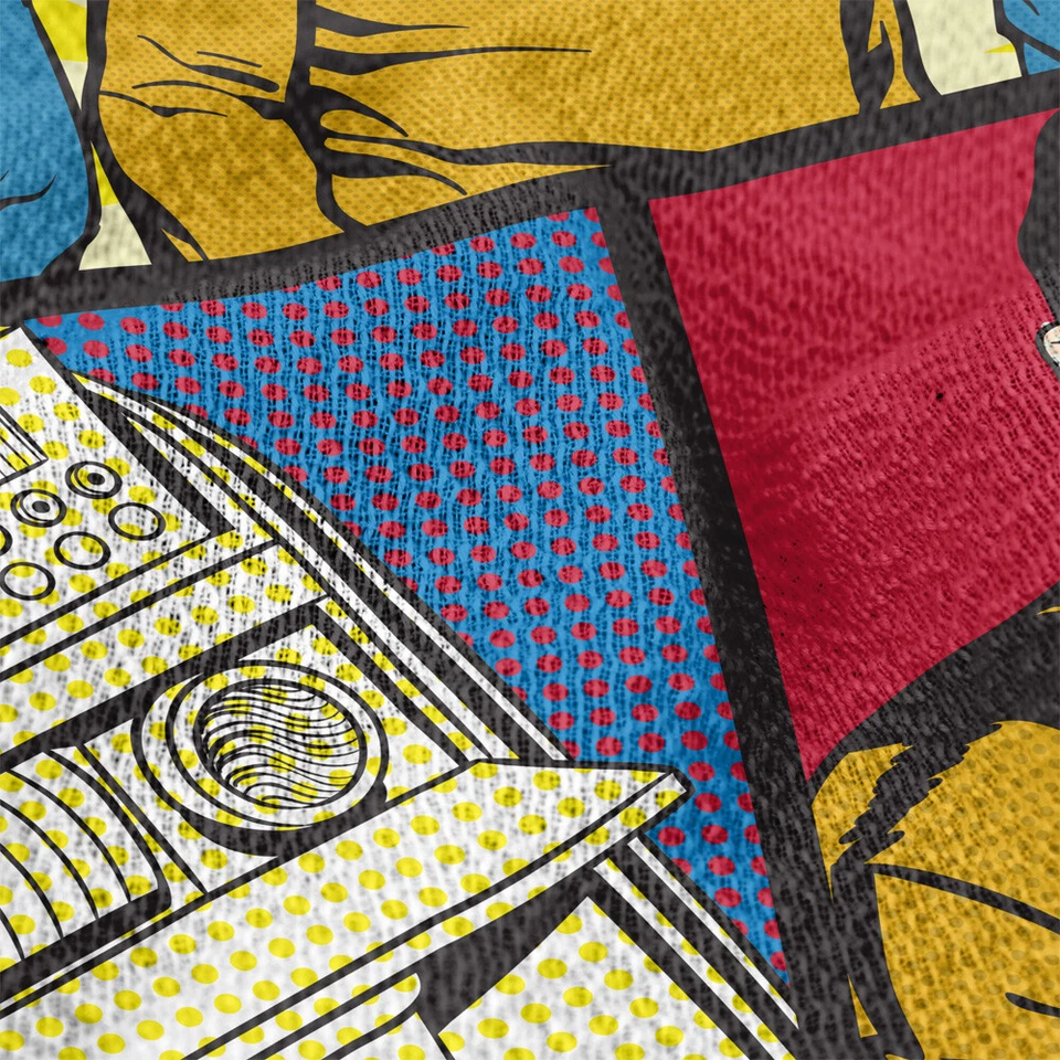 星际迷航毛毯,50 英寸 x 60 英寸经典流行艺术瓷砖编织棉混纺毯 — 第 4/4 张图片