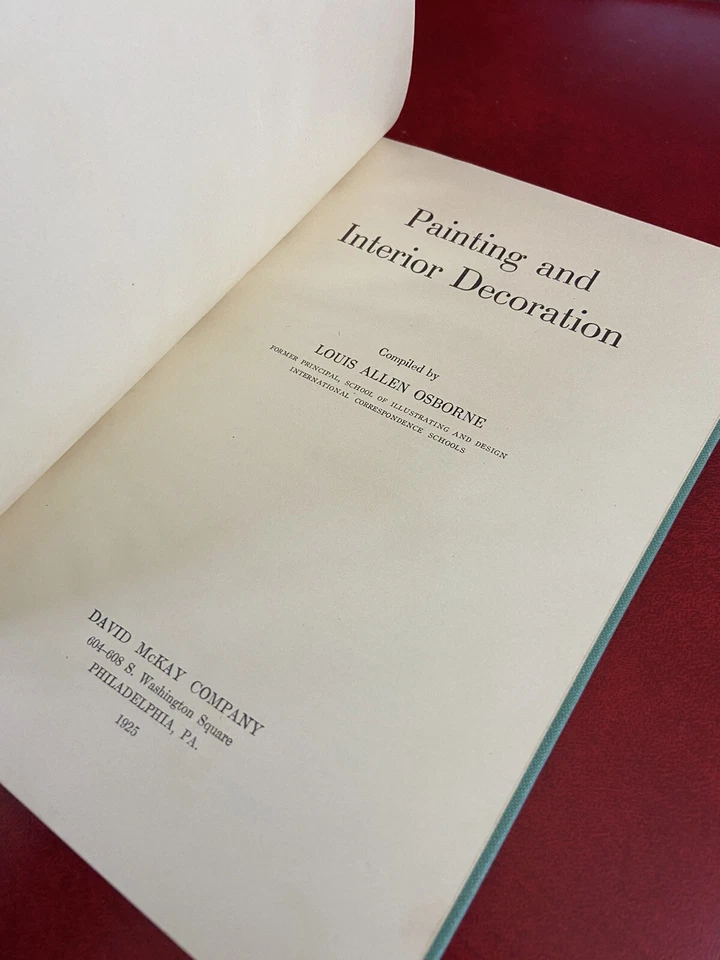 Painting and Interior Decoration Louis Allen Osborne Interior Design Textbook - Image 4 of 4