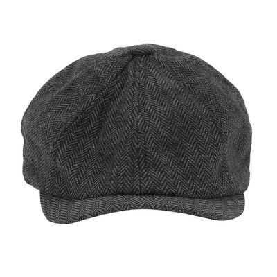 Men Beret Vintage Herbone Tweed Peaky 