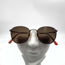 Vintage Marchon Super Thin 2 Tortoise Gray Oval Sunglasses Japan FRAMES ONLY