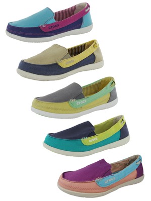 crocs women's walu canvas loafer