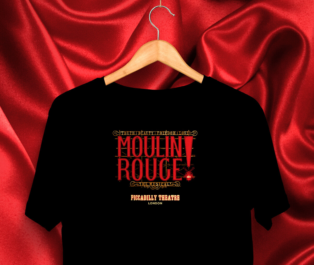 MOULIN ROUGE - LONDON the Musical - . TEE SHIRT - new all sizes