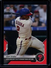 2021 Topps Now #347 Jean Segura Red Parallel Card #d /10