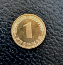 9 mal***Gl&uuml;ckspfennig**je 1 Pfennig**Deutschland**24 K  Vergoldet**je in KAPSEL