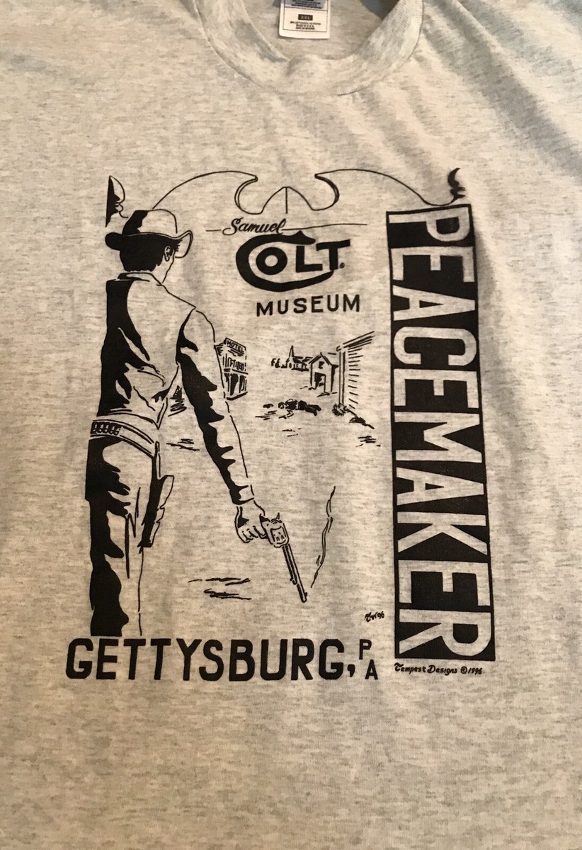 Vintage 1996 Colt 45 Museum T-shirt Peacemaker XXL gray | eBay Vintage 1996 Colt 45 Museum T-shirt Peacemaker XXL gray | eBay