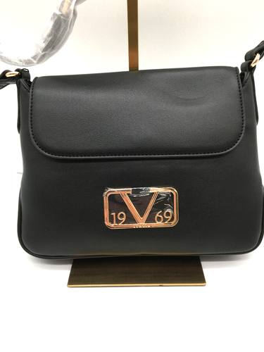 19V69 Italy by Versace Umhängtasche Tasche Schultertasche Schwarz Gold Damen Neu - Bild 3 von 10