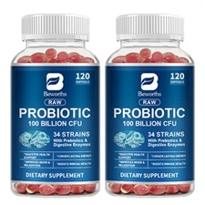 Probiotic Enzyme Capsules 100 Billion CFU Immunity Digestive Support Mood Health