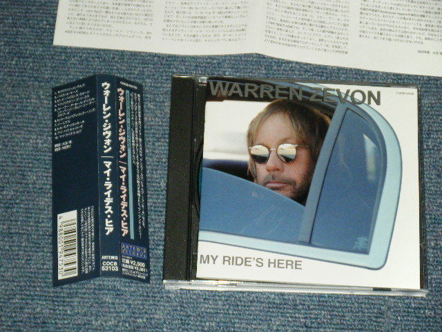 WARREN ZEVON Japan 2003 COCB-53103 NM CD+Obi MY RIDE'S HERE | eBay