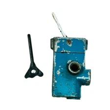 Vintage WDCO 5000 3-Way Dash Valve, Inlet Cylinder Exhaust, Blue