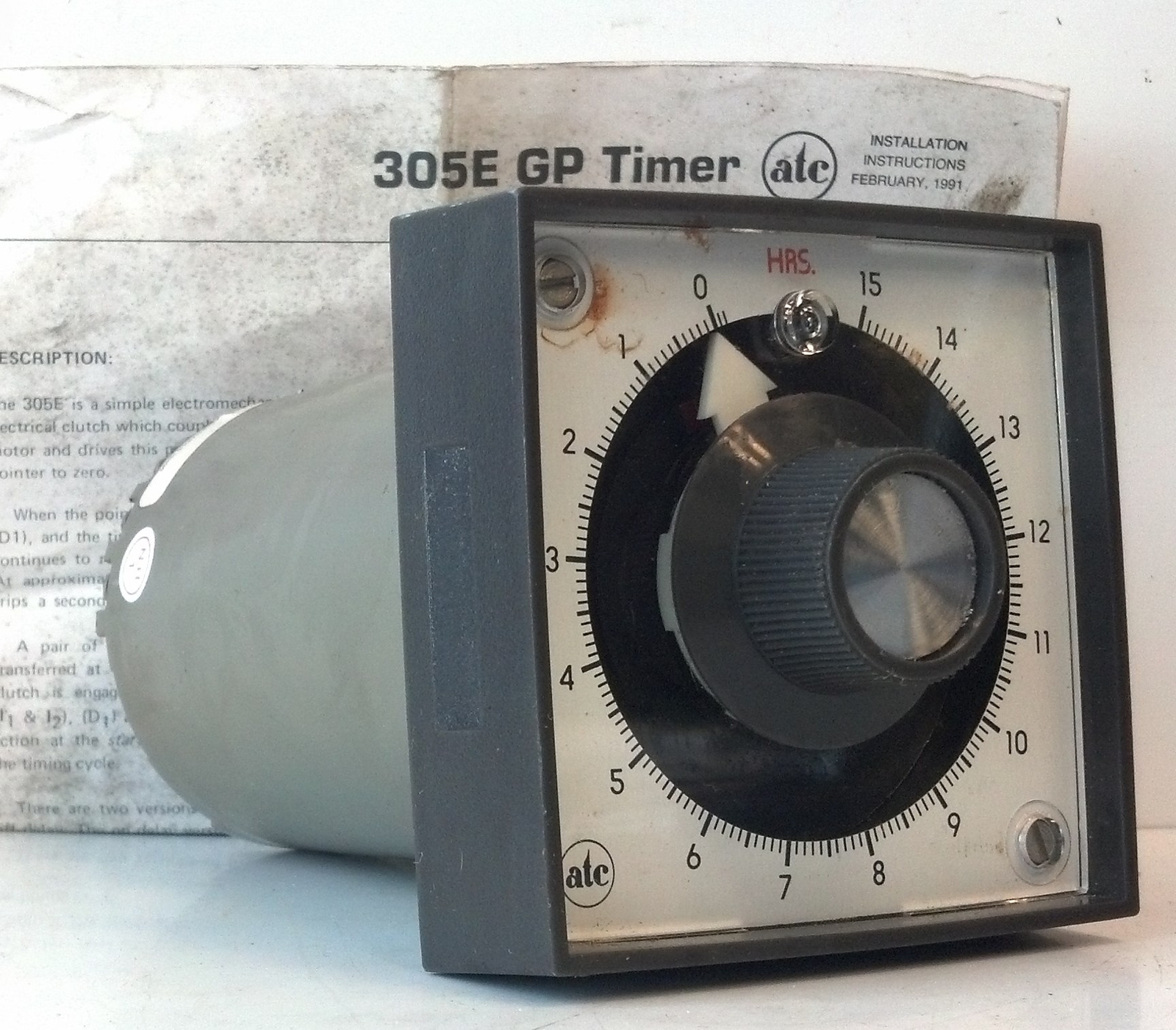 ATC 305E021A20PX 120 V AC 15 Hrs Electromechanical Timer Module