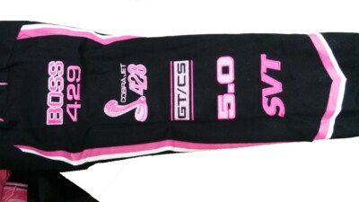 Rose Frantz ♥ Mix Fur Leather Mustang /追跡付 Authentic Ford Mustang Women Cut Cotton Twill Black Pink