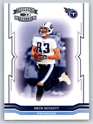 2005 Donruss Throwback Threads #144 Drew Bennett Tennessee Titans