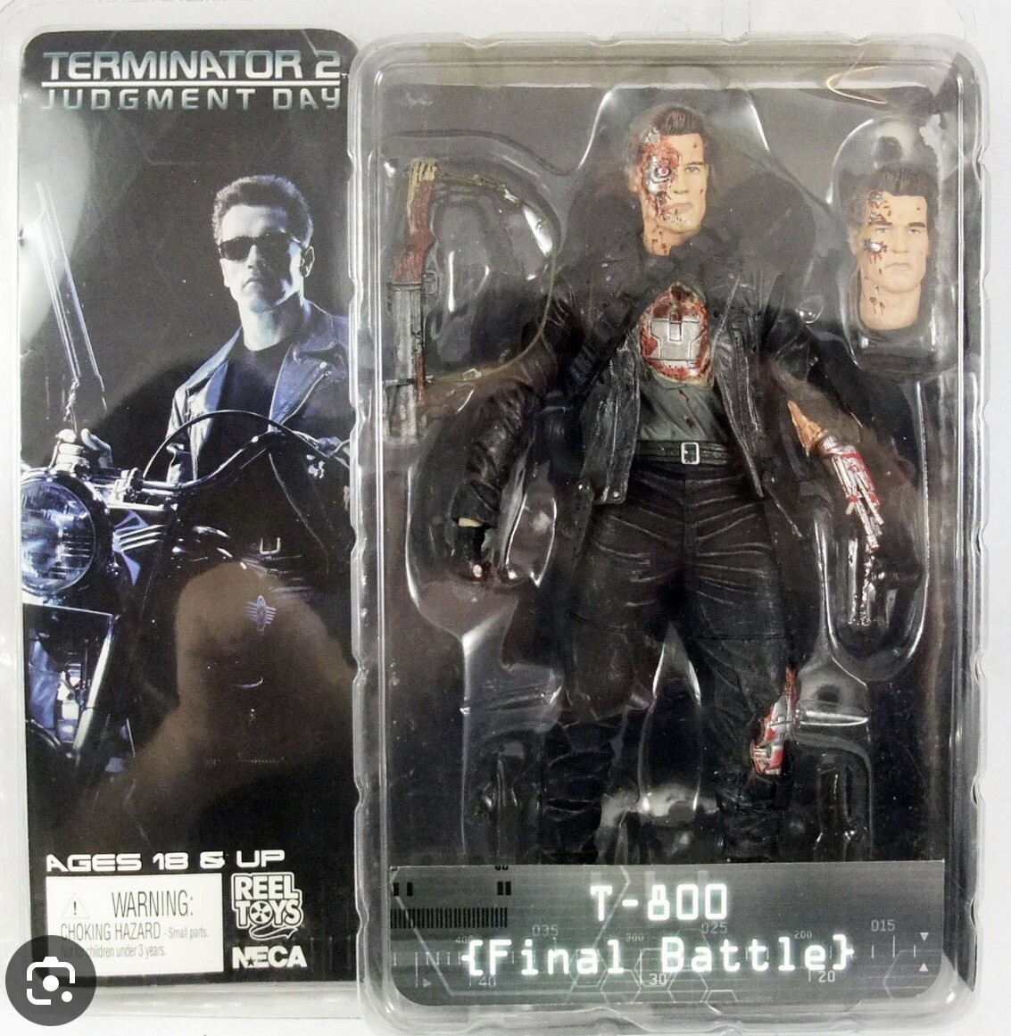 Figurine NECA Terminator 2 - T-800 Ultimate Body 18 Cm - Apparence Jeu Vidéo 1991 - Avec Accessoires