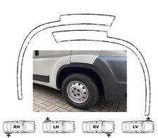 Radlauf Zierleisten Set 4-tlg Chrom vorne hinten für FIAT DUCATO III