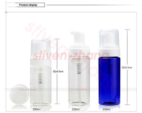 60 ml 100 ml 150 ml erogatore sapone schiuma schiuma bottiglia brocche da viaggio in plastica calde - Foto 3 di 6