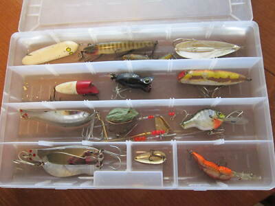 Rare lot 13x leurres de pêche au brochet Zam vintage