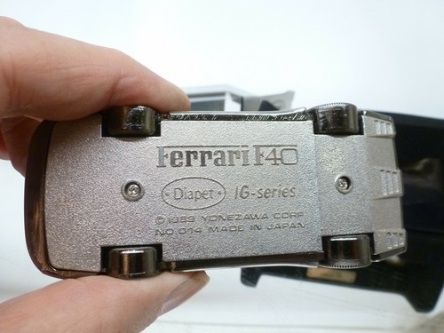 DIAPET IG-07 FERRARI F40 BRUSHED INGOT STAINLESS STEEL - 1:40 - GOOD IN BOX - Picture 8 of 10