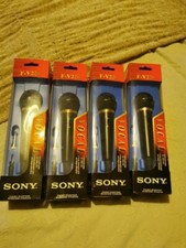 Four Sony F-v220 Dynamic Microphones