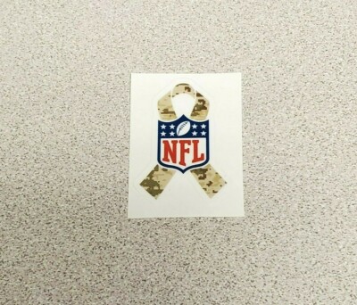 NFL Salute to Service Ribbon Football Helmet Decal Full Size