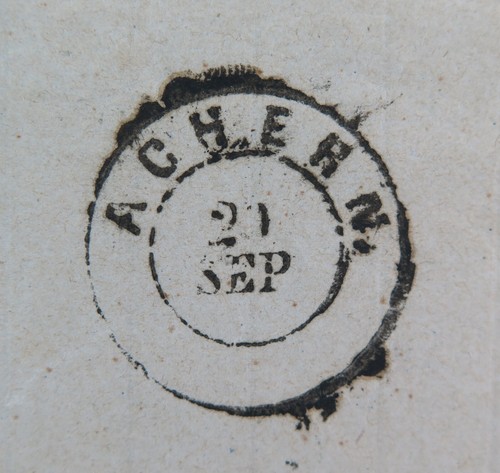 Vorphila German Postal History Buhl to Achern 1861 TPO M Baden No 9 - Picture 5 of 7