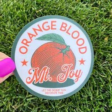 Mt. Joy Orange Blood Let the Desert Sun Decorate Time Vinyl Sticker