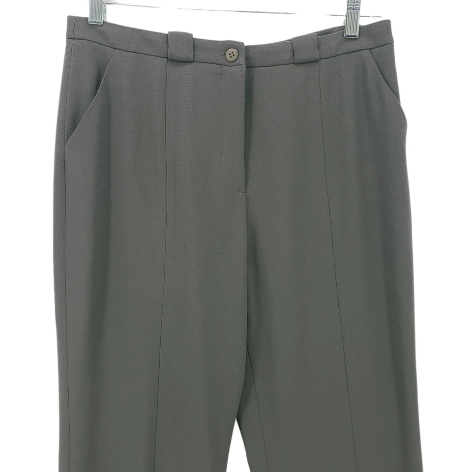 Pantalones de vestir de lana Giorgio Armani grises usados en excelente estado talla 46 Foto 2 de 4