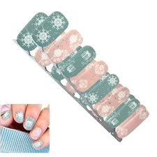Jaysea Arts Nail Strips Color Christmas Pink Sage Green Street Polish Art - B4G1