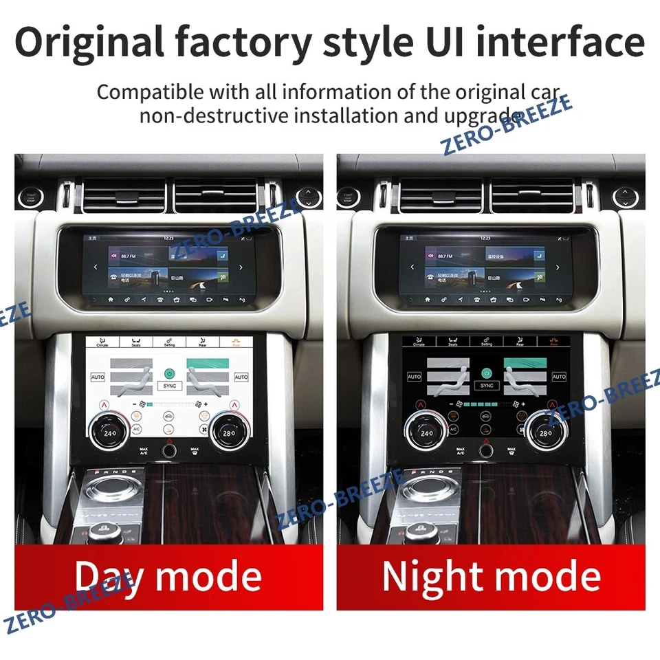 Panel de pantalla de control de aire acondicionado de 10" para Land Rover Range Rover 2013-2017 Foto 2 de 4