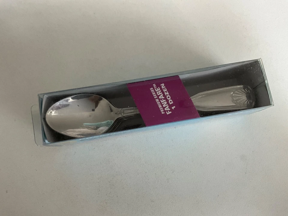 Qualite Fanfare Premium Series Stainless Teaspoons 1DZ NEW - Image 4 of 4
