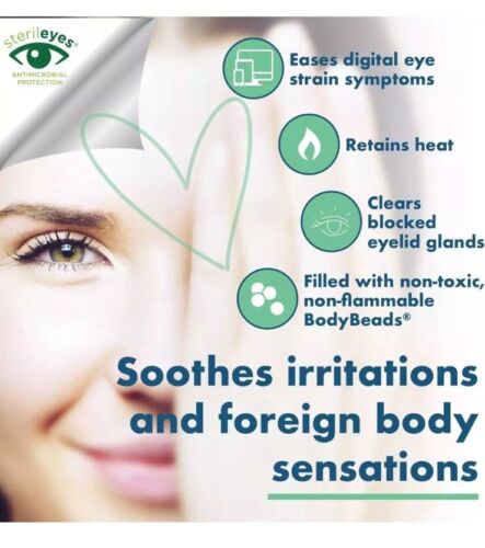 The Eye Doctor Essential Antibacterial Hot & Cold Eye Compress Heat Bag Hayfever - Picture 2 of 4