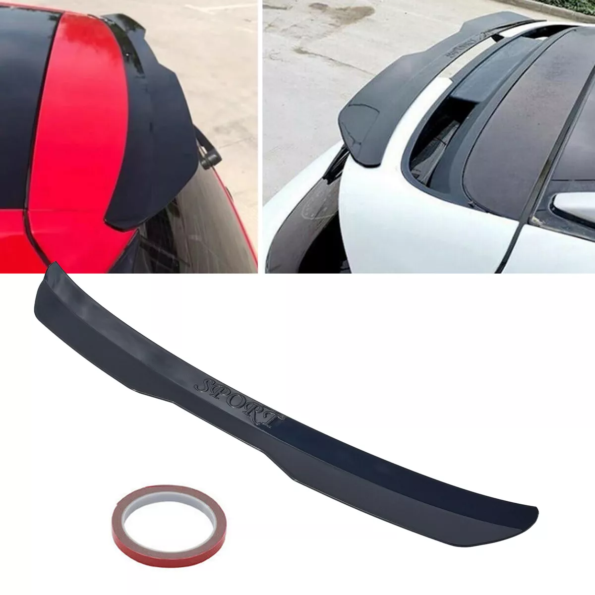 US Universal Car Rear Spoiler Modified Roof Extension Lip Hatchback Glossy  Black